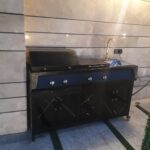 باربیکیو کباب پز سینک دار نما طرح سنگ 160 سانت - تصویر 3