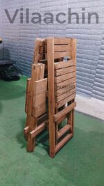 میز و صندلی چوبی تاشو دونفره - تصویر 3