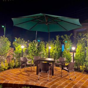 چتر پایه کنار چرخ دار گرد قطر 3 متر