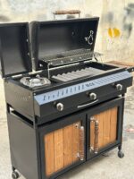 باربیکیو گازی پلوپزدار کابینتی 90 سانت