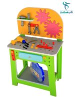 میز ابزار چوبی کودک مدل چرخ دنده - تصویر 2